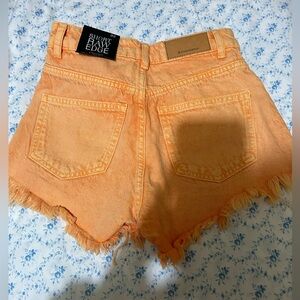 Stravidus denim orange acid shorts size 22